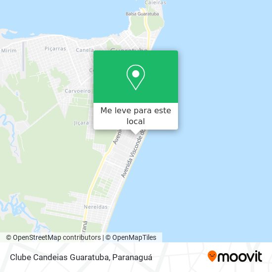 Clube Candeias Guaratuba mapa