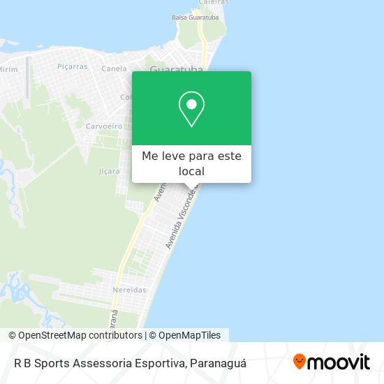 R B Sports Assessoria Esportiva mapa