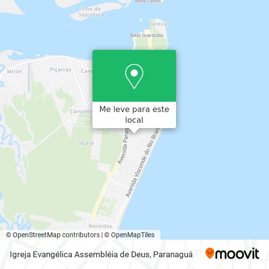 Igreja Evangélica Assembléia de Deus mapa