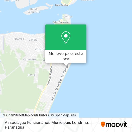 Associação Funcionários Municipais Londrina mapa