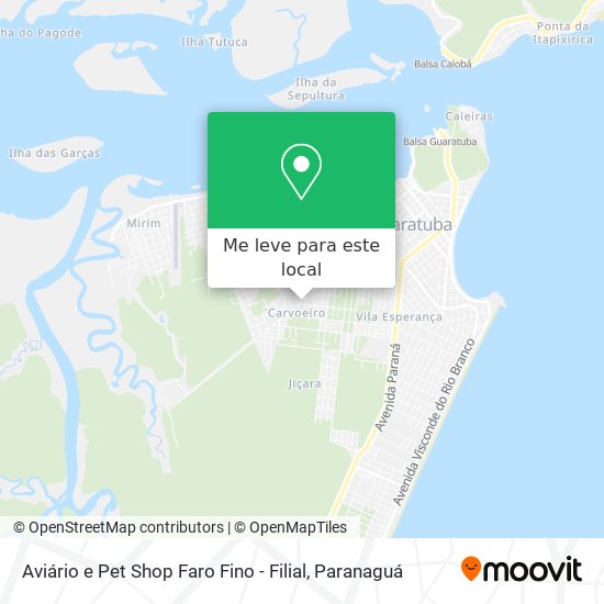 Aviário e Pet Shop Faro Fino - Filial mapa