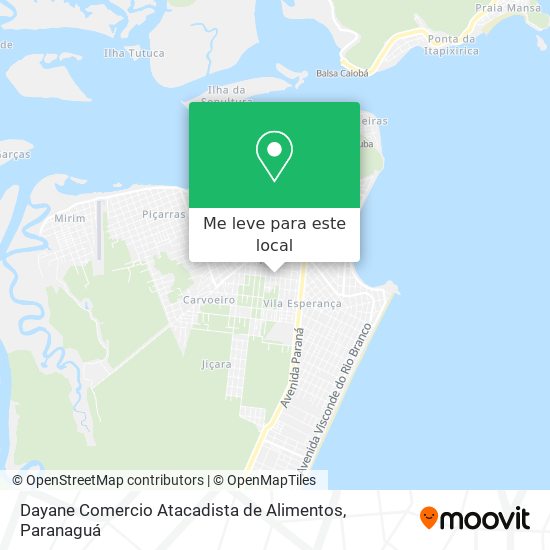 Dayane Comercio Atacadista de Alimentos mapa