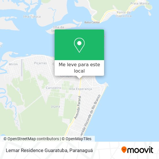 Lemar Residence Guaratuba mapa