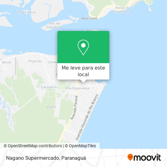Nagano Supermercado mapa
