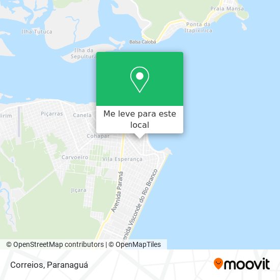 Correios mapa