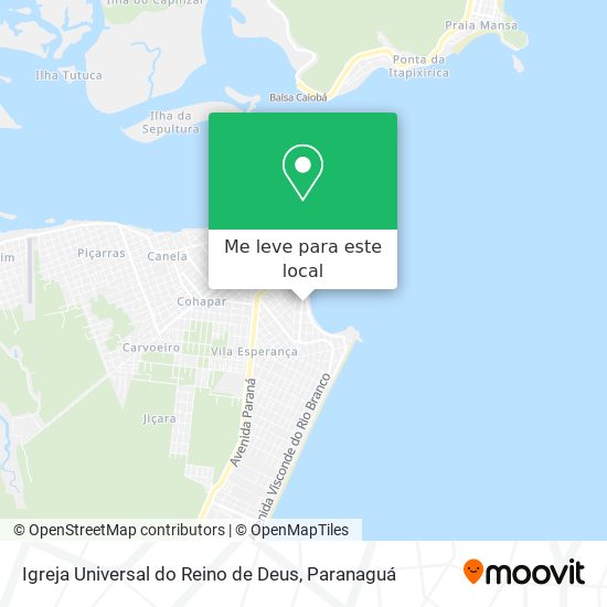 Igreja Universal do Reino de Deus mapa