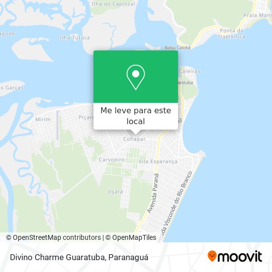 Divino Charme Guaratuba mapa