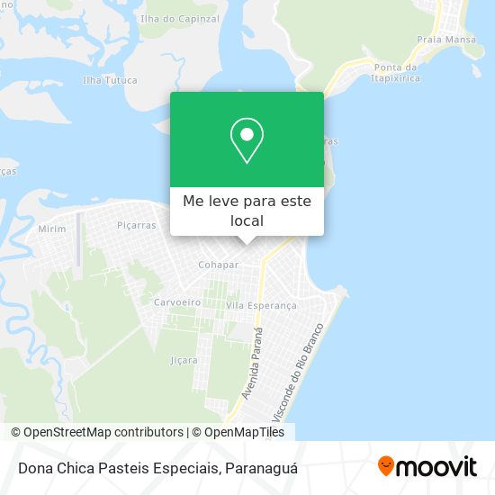 Dona Chica Pasteis Especiais mapa