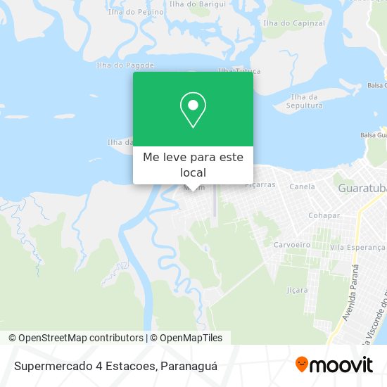 Supermercado 4 Estacoes mapa