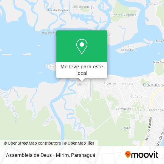 Assembleia de Deus - Mirim mapa