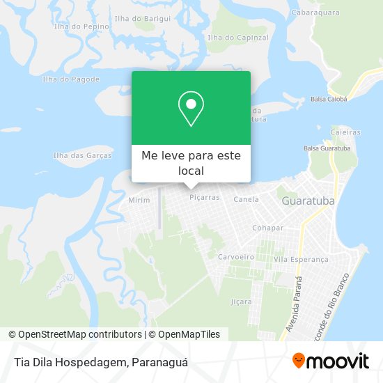 Tia Dila Hospedagem mapa