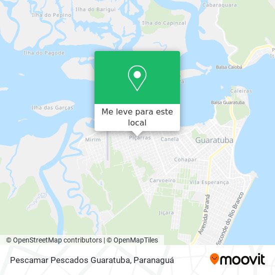 Pescamar Pescados Guaratuba mapa