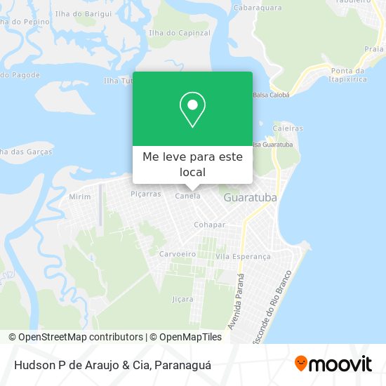 Hudson P de Araujo & Cia mapa