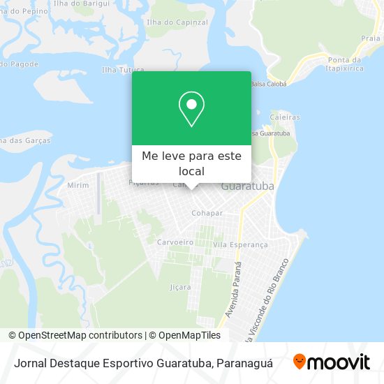 Jornal Destaque Esportivo Guaratuba mapa