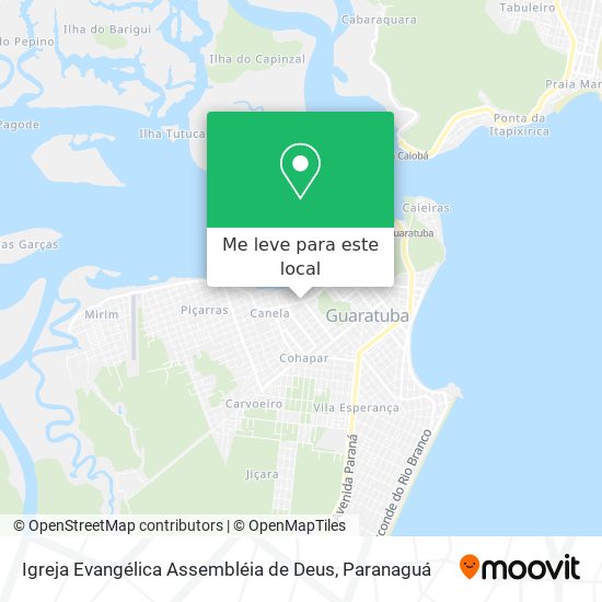 Igreja Evangélica Assembléia de Deus mapa