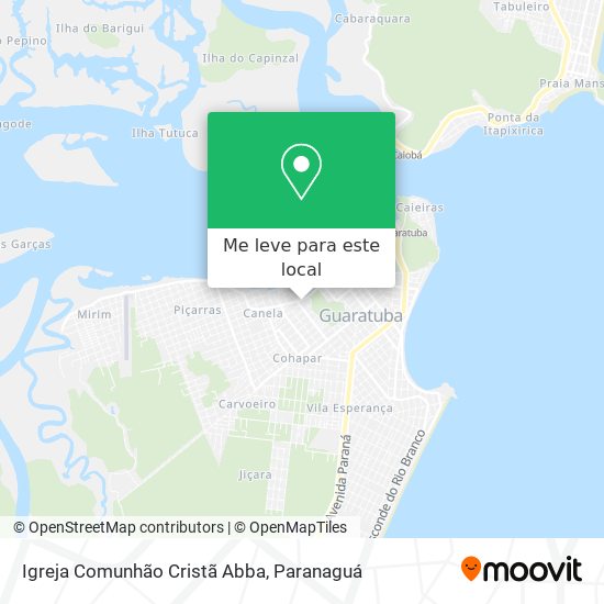 Igreja Comunhão Cristã Abba mapa