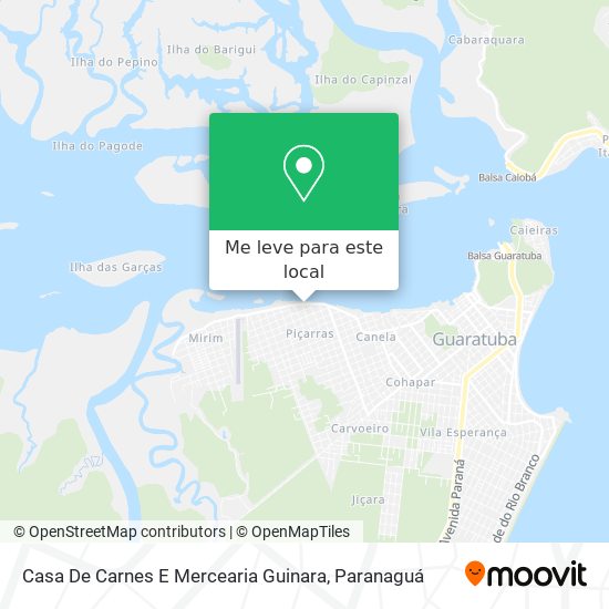 Casa De Carnes E Mercearia Guinara mapa