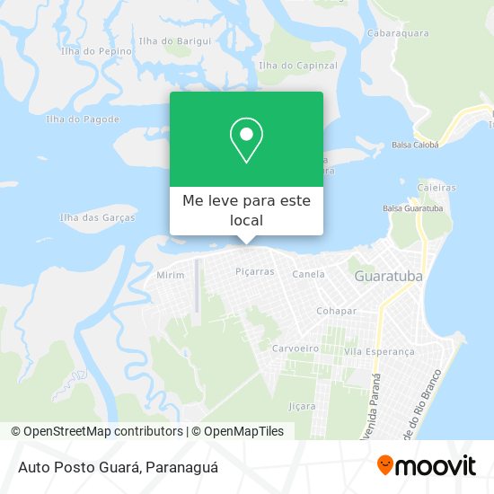 Auto Posto Guará mapa