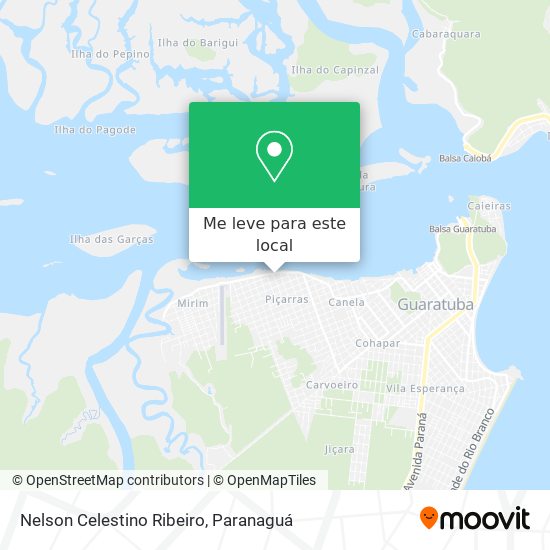 Nelson Celestino Ribeiro mapa