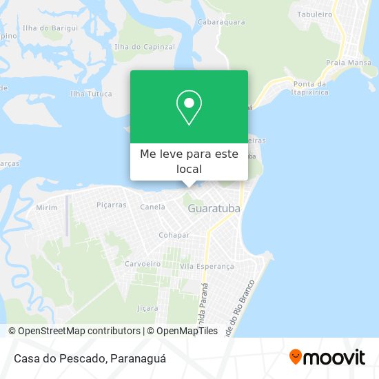 Casa do Pescado mapa