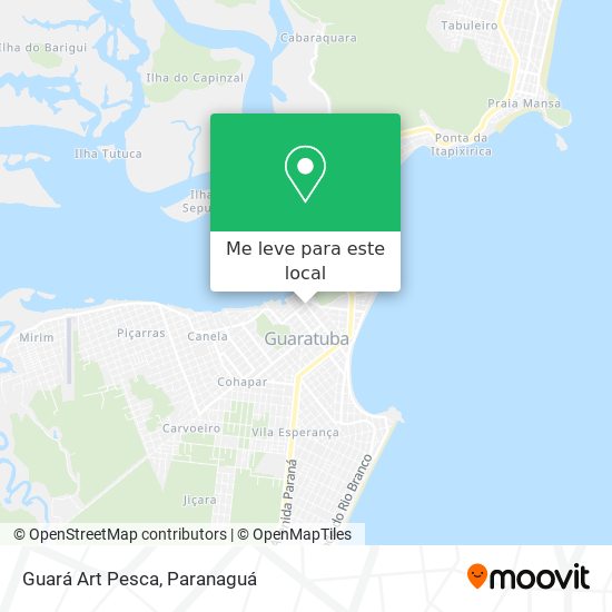 Guará Art Pesca mapa