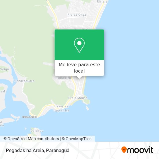 Pegadas na Areia mapa