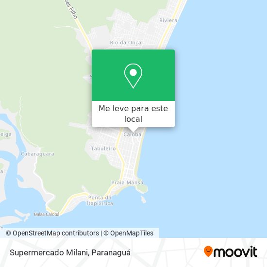 Supermercado Milani mapa
