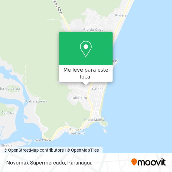 Novomax Supermercado mapa