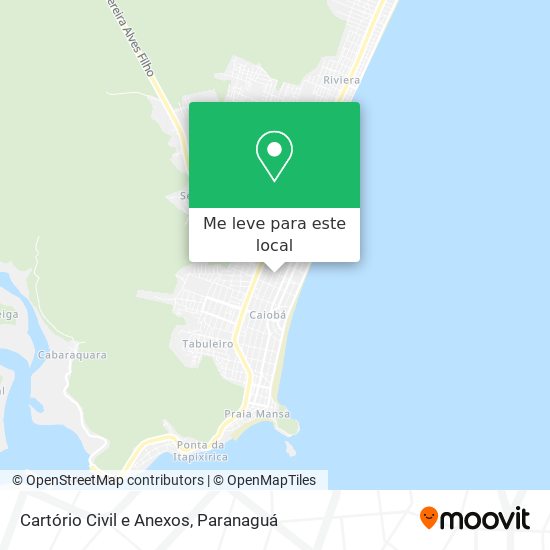 Cartório Civil e Anexos mapa