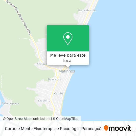 Corpo e Mente Físioterapia e Psicológia mapa