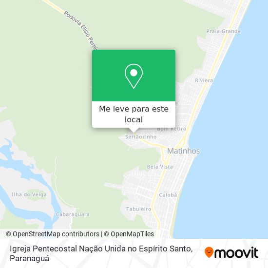 Igreja Pentecostal Nação Unida no Espírito Santo mapa