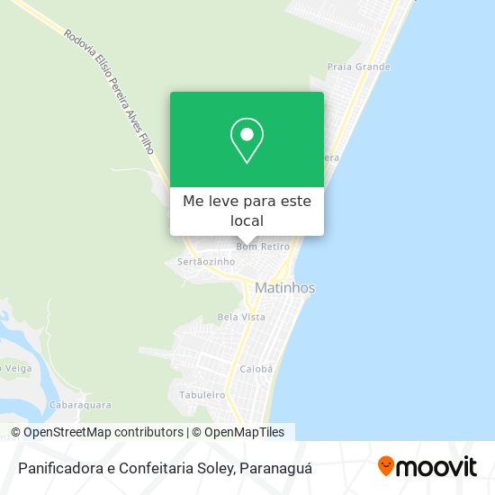 Panificadora e Confeitaria Soley mapa