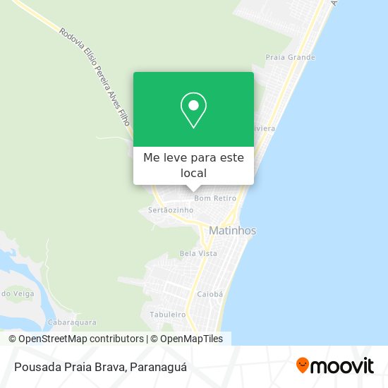 Pousada Praia Brava mapa