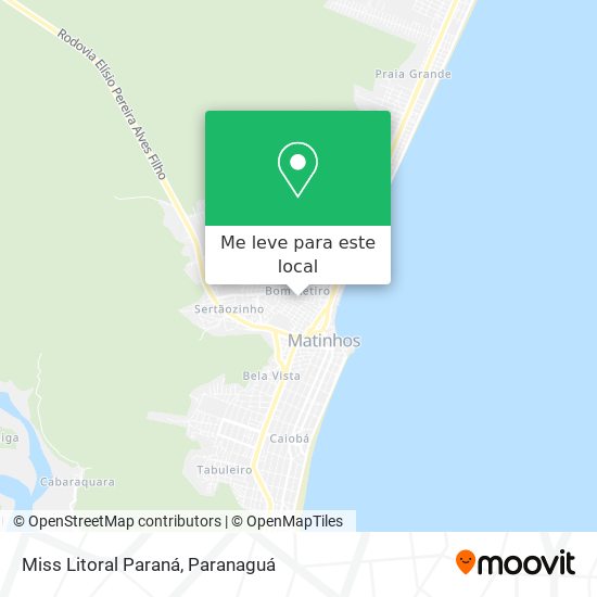 Miss Litoral Paraná mapa