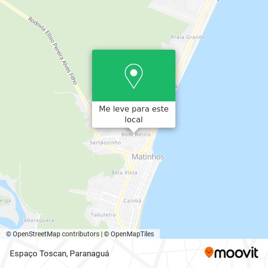 Espaço Toscan mapa
