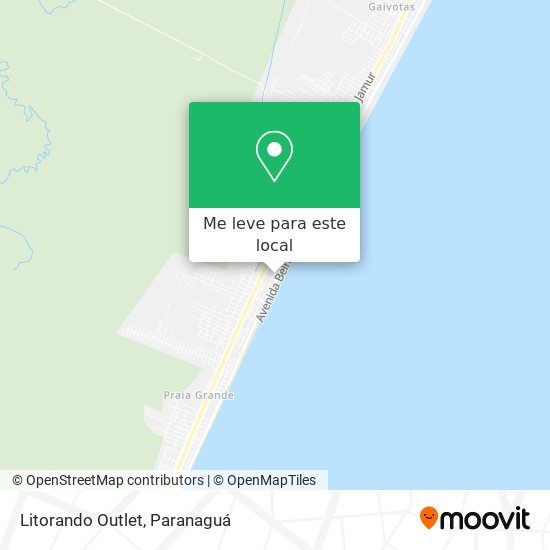 Litorando Outlet mapa