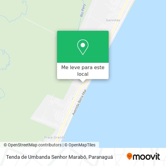 Tenda de Umbanda Senhor Marabô mapa