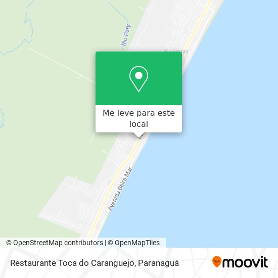 Restaurante Toca do Caranguejo mapa