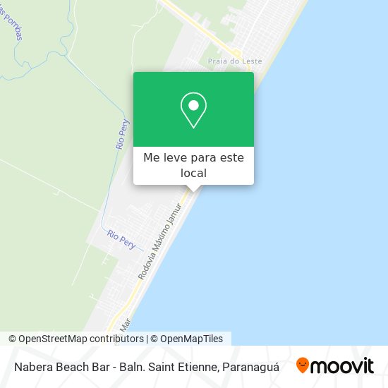 Nabera Beach Bar - Baln. Saint Etienne mapa