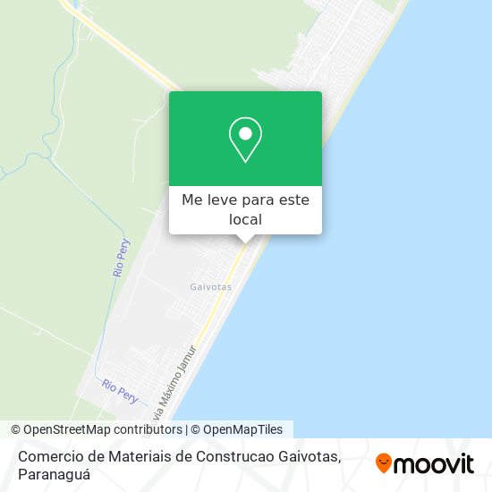 Comercio de Materiais de Construcao Gaivotas mapa