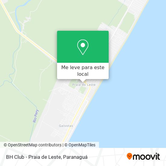 BH Club - Praia de Leste mapa