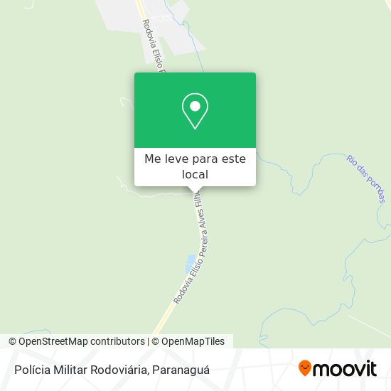 Polícia Militar Rodoviária mapa
