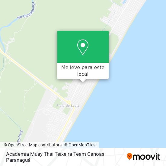 Academia Muay Thai Teixeira Team Canoas mapa