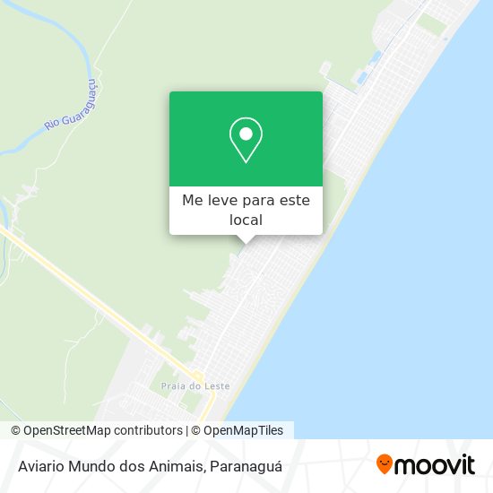 Aviario Mundo dos Animais mapa