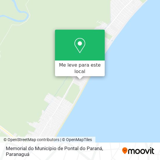 Memorial do Município de Pontal do Paraná mapa
