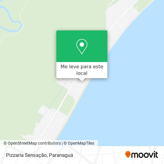 Pizzaria Sensação mapa