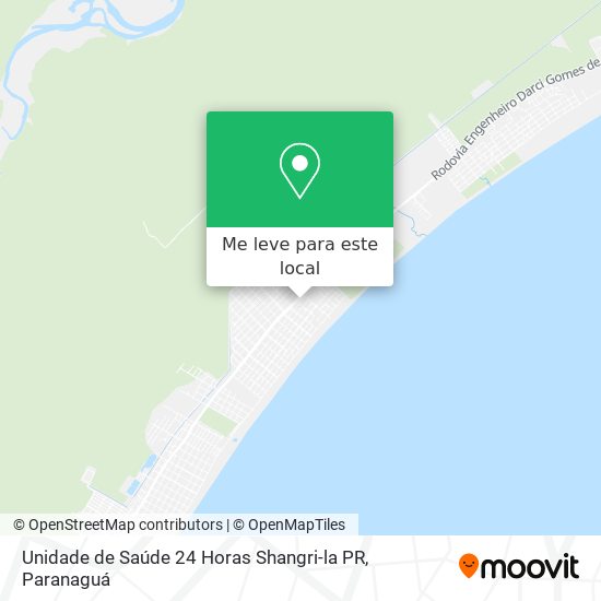 Unidade de Saúde 24 Horas Shangri-la PR mapa