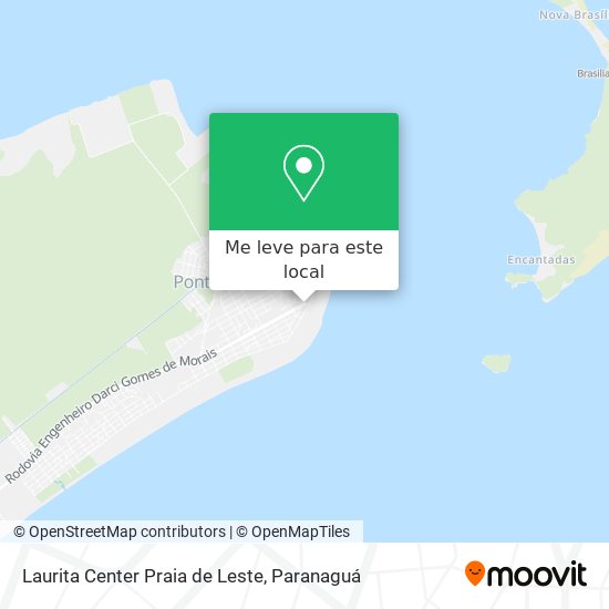 Laurita Center Praia de Leste mapa