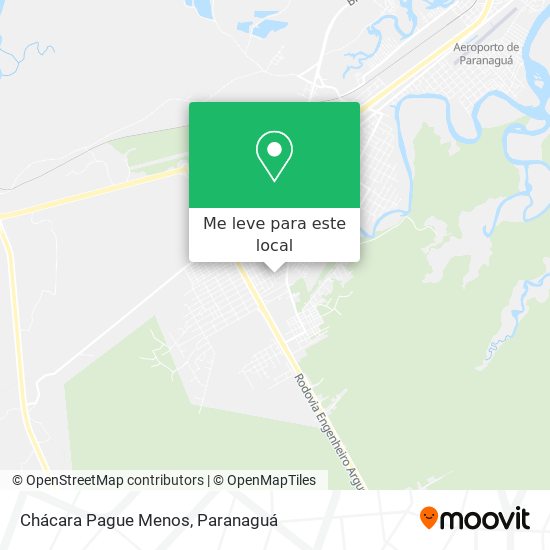 Chácara Pague Menos mapa