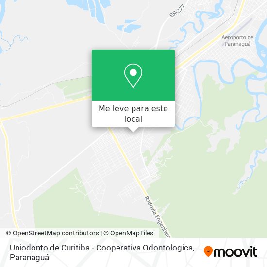 Uniodonto de Curitiba - Cooperativa Odontologica mapa